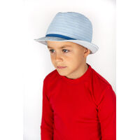 boy wearing Boys Fedora Hat
    		