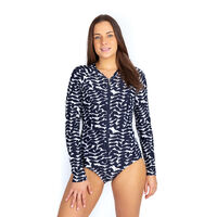 Ladies Long Sleeve Bathers BLUE ACACIA
    		