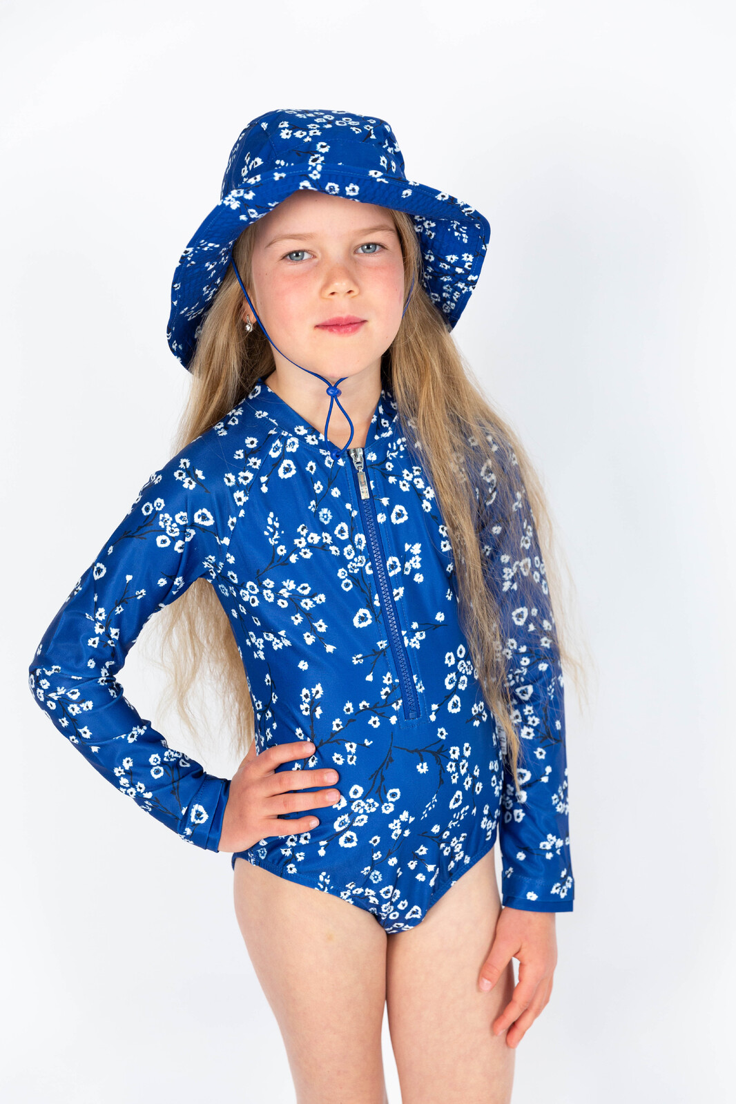 Blooms Long Sleeve Bathers | Girls Swimsuit | Free Shipping Over $75