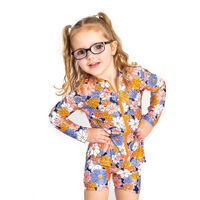 Girls Flower Power Long Sleeve Rashie
    		