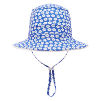 Blue Daisy Swim Hat