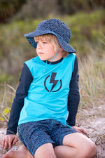 Blue Fish Swim Hat (SIZES M ONLY)
