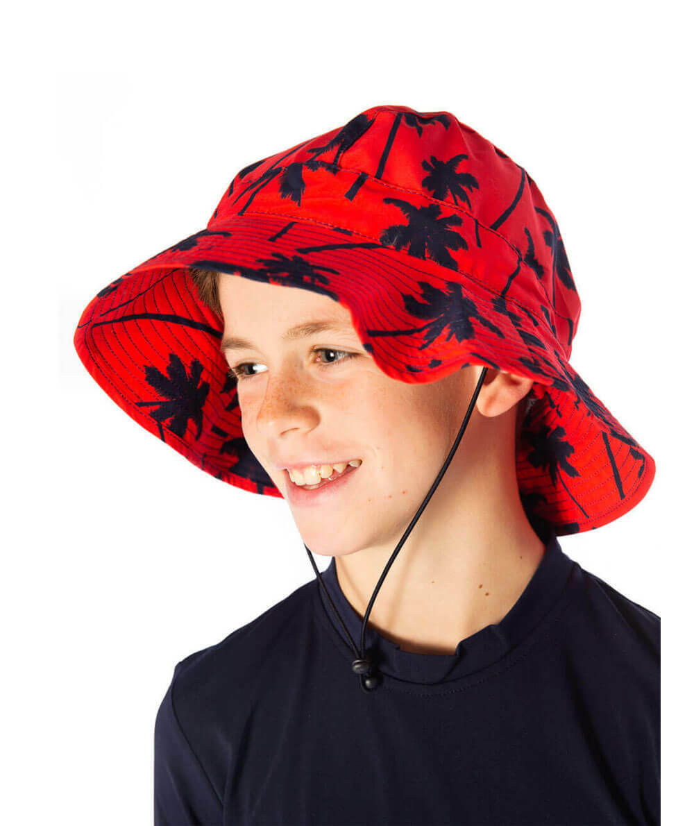 Red Palm Hat (SIZES S, XS ONLY)