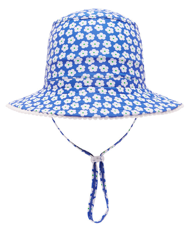 Swim Hat BLUE DAISY