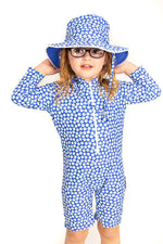 Swim Hat BLUE DAISY