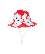 Red Flower Swim Hat (SIZES XS, S ONLY)
