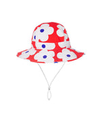 Red Flower Swim Hat (SIZES XS, S ONLY)