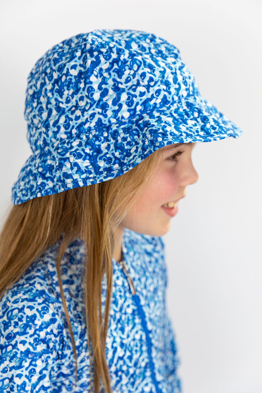 Summer Blue Swim Hat (SIZES M ONLY)