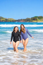 Girls Long Sleeve Bathers DOTTY