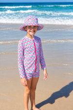 Swim Hat RED LEAF