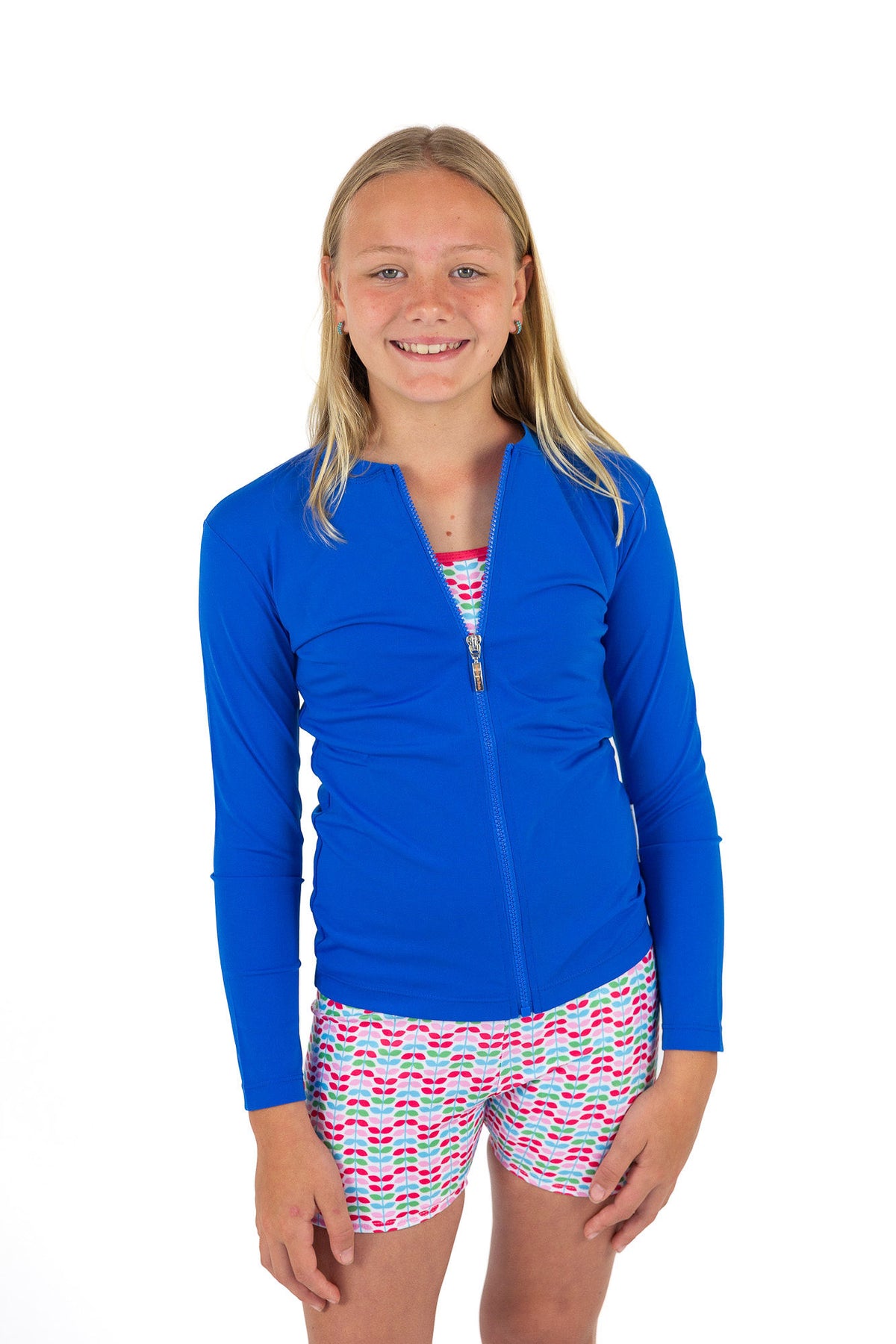 Girls Swim Trunks RED LEAF