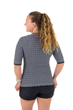 Womens Short Sleeve Rashie SEA WAVE