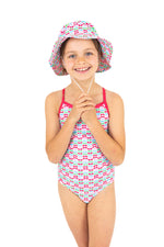 Swim Hat RED LEAF
