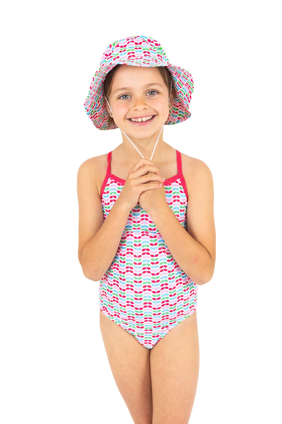 Swim Hat RED LEAF
