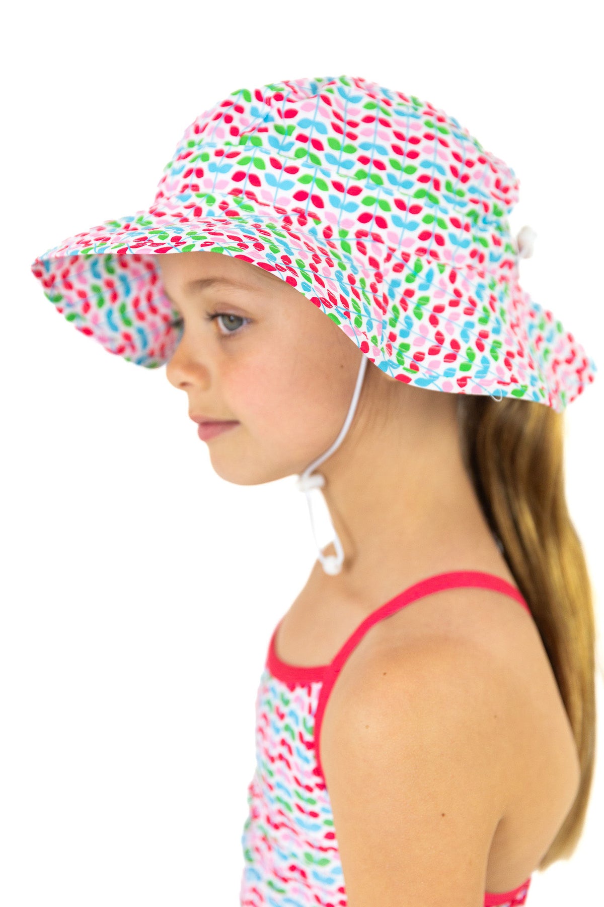 Swim Hat RED LEAF