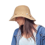 Womens Sand Bohemian Bucket Hat (Cancer Council)