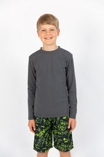 Long Sleeve Kids Grey Rashie