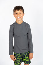 Long Sleeve Kids Grey Rashie