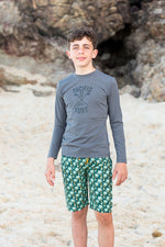 Long Sleeve Boys Pacific Surf Rashie (SIZES 4, 5, 6, 7, 8 ONLY)