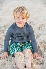 Long Sleeve Boys Pacific Surf Rashie (SIZES 4, 5, 6, 7, 8 ONLY)