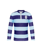 Long Sleeve Boys Rashie RUGGER BLUE (SIZES 1, 2, 3 ONLY)