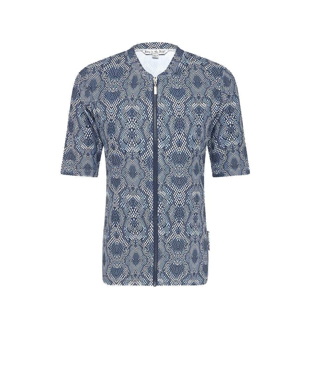 Womens Short Sleeve Snake Skin Rashie  (SIZES 6, 8, 10 ONLY)