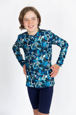 Long Sleeve Kids Surfing Skeletons Rashie