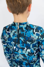 Long Sleeve Kids Surfing Skeletons Rashie