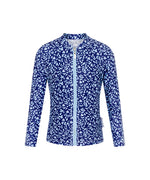 Girls Blueberry Long Sleeve Rashie (SIZES 1, 2, 3, 4, 6 ONLY)