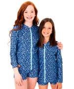 Girls Blueberry Long Sleeve Rashie (SIZES 1, 2, 3, 4, 6 ONLY)