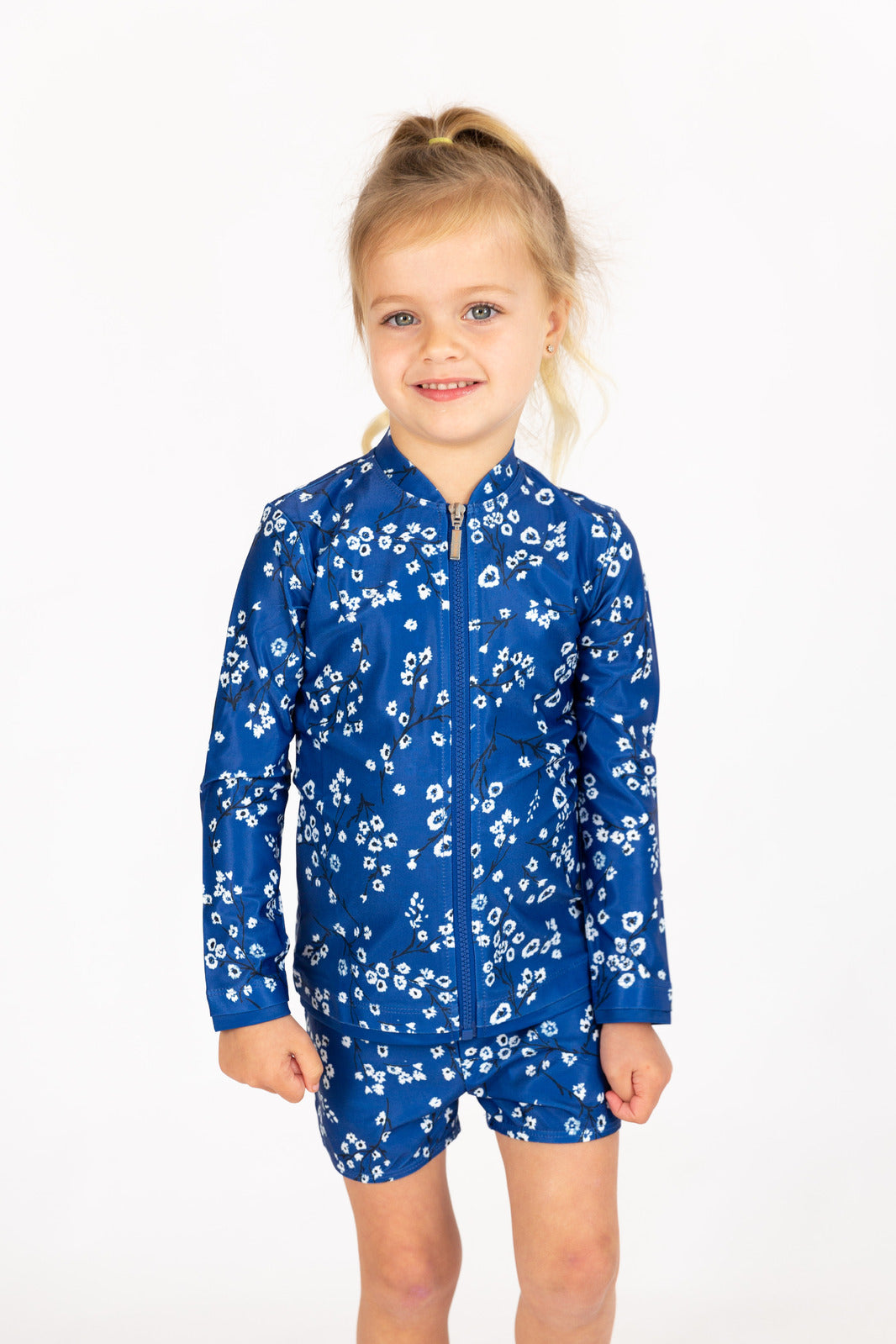 Girls Blooms Long Sleeve Rashie (SIZES 5, 6, 7, 8, 10, 12 ONLY)