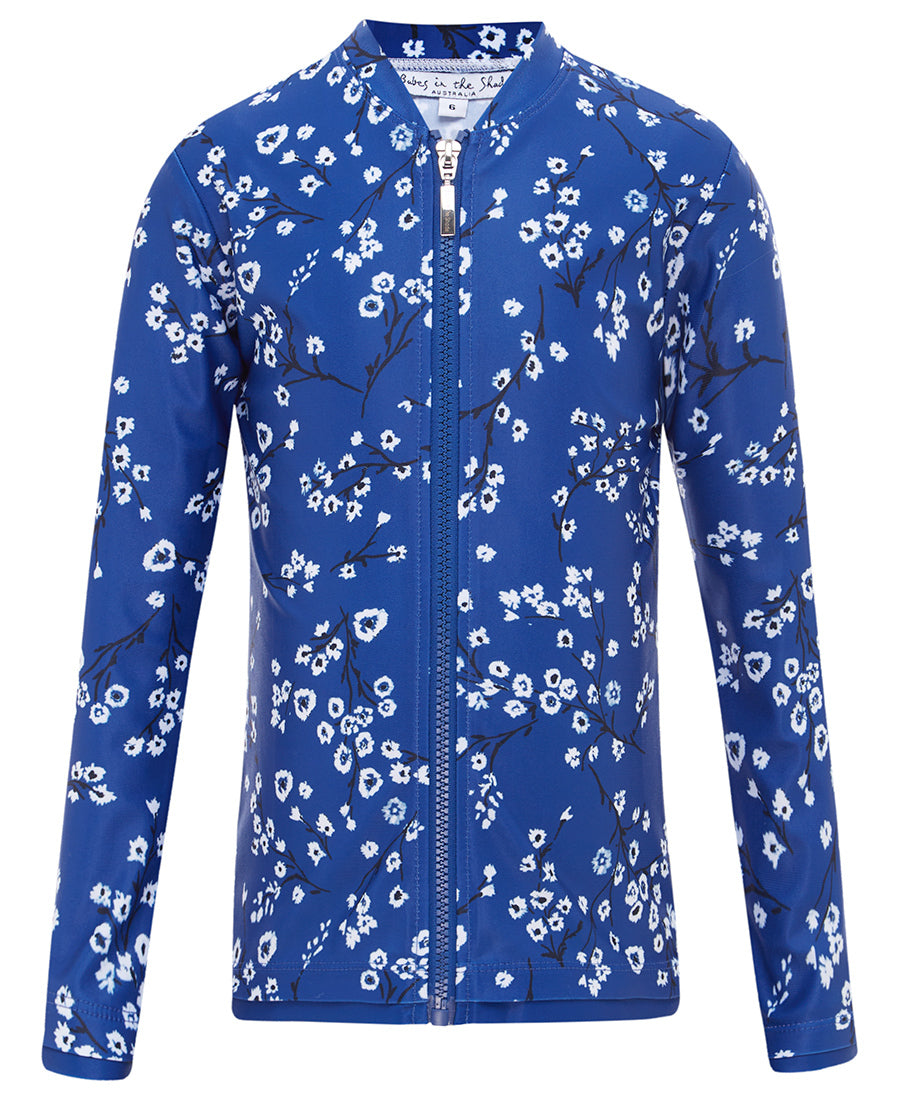 Girls Blooms Long Sleeve Rashie (SIZES 5, 6, 7, 8, 10, 12 ONLY)