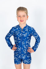 Girls Blooms Long Sleeve Rashie (SIZES 5, 6, 7, 8, 10, 12 ONLY)
