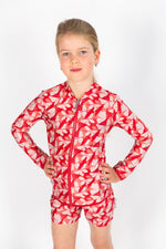 Girls Butterfly Long Sleeve Rashie (SIZES 6, 10, 12 ONLY)