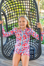 Girls Coral Long Sleeve Rashie