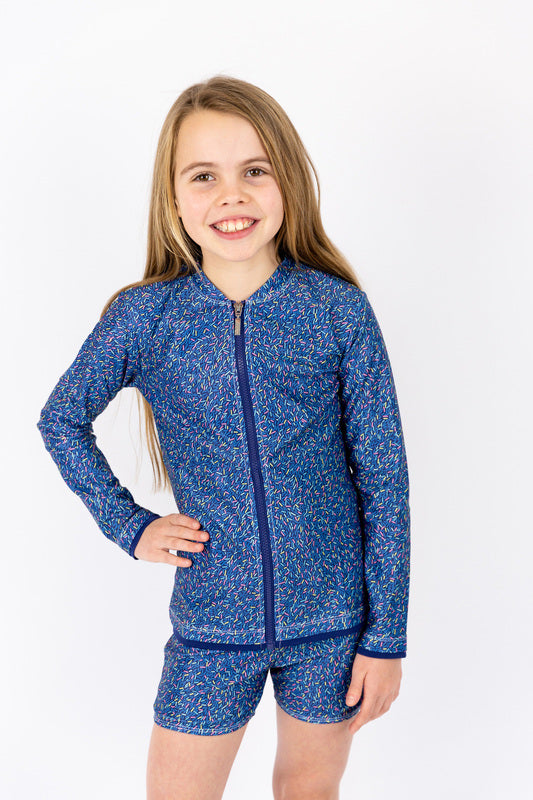 Girls Candy Sprinkles Long Sleeve Rashie  (SIZES 3, 4, 5, 6, 7, 8, 12 ONLY)