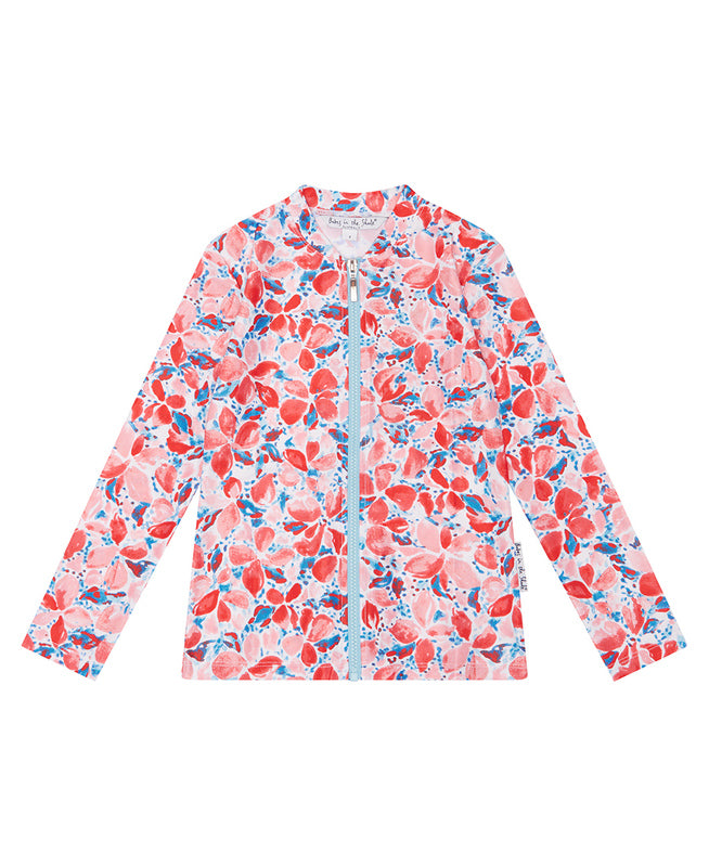 Girls Coral Long Sleeve Rashie