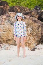 Girls Dandelion Long Sleeve Rashie (SIZES 3, 4, 5, 8, 12 ONLY)