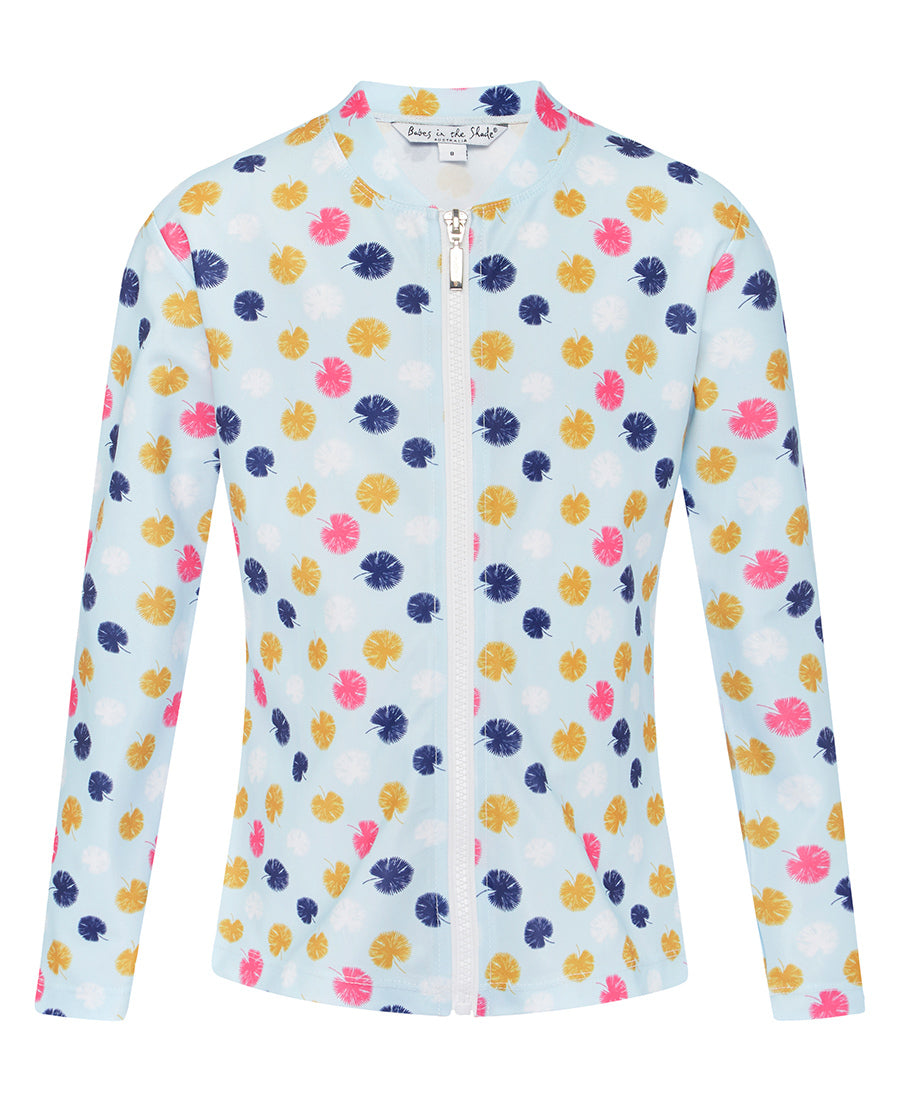 Girls Dandelion Long Sleeve Rashie (SIZES 3, 4, 5, 8, 12 ONLY)