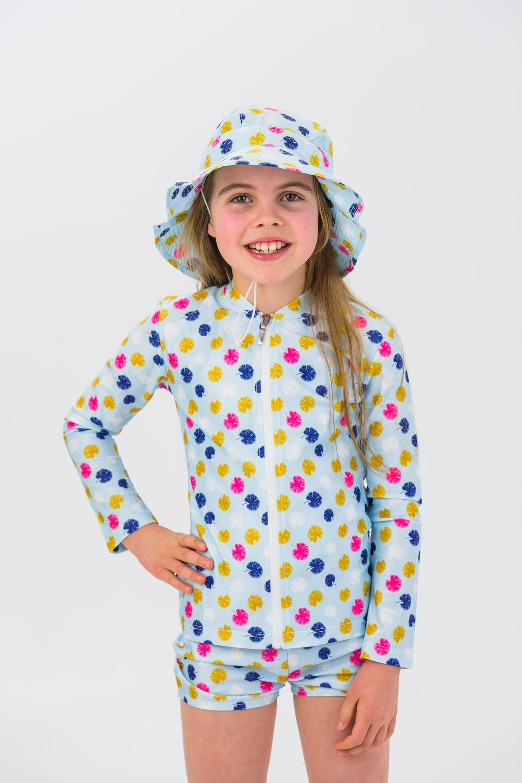 Girls Dandelion Long Sleeve Rashie (SIZES 3, 4, 5, 8, 12 ONLY)