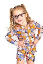 Girls Flower Power Long Sleeve Rashie
