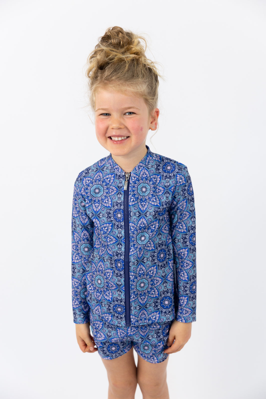 Girls Mandala Long Sleeve Rashie