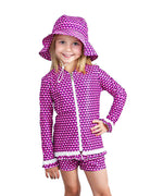 Pink Flower Rashie (SIZES 1, 2 ONLY)