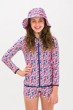 Girls Pom Pom Long Sleeve Rashie (SIZES 3, 6, 7, 8 ONLY)