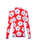 Girls Red Flower Long Sleeve Rashie (SIZES 1, 2, 12, 14 ONLY)