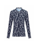 Womens Long Sleeve Blue Acacia Rashie