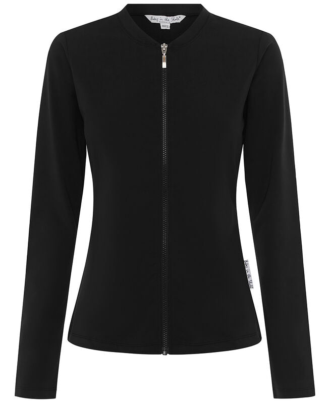 Womens Long Sleeve Black PBT Rashie