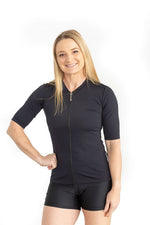 Womens Short Sleeve Black PBT Rashie