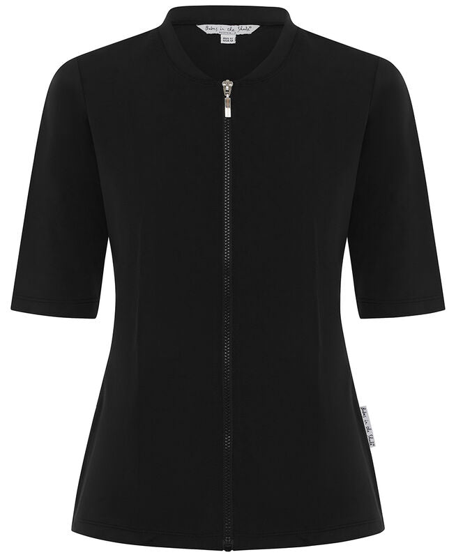 Womens Short Sleeve Black PBT Rashie