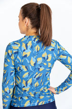 Womens Long Sleeve Indigo Rashie